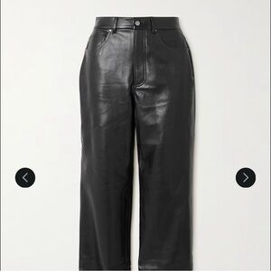 Anine Bing Roy Black Leather Pants (26)